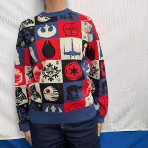 Star Wars Men's Crewneck Sweater - Blue, Red, White